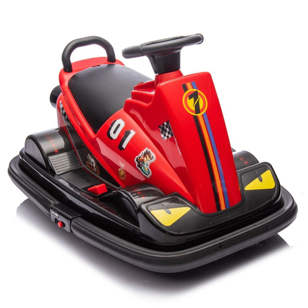 12V Electric Ride-On Bumper Car Toy with 360° Rotation for Toddlers and Kids Ages 3-5
