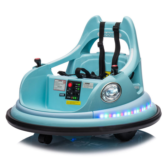 12V Ride-On Bumper Car for Kids Electric Car with Remote Control Blue Gas Scooters 0