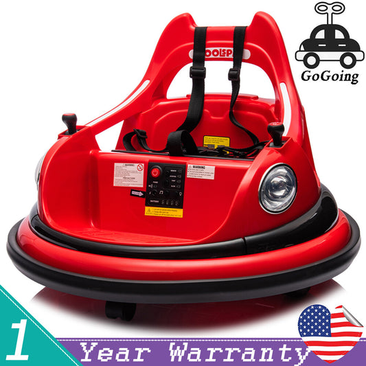 12V Ride-On Bumper Car for Kids with 2WD, Remote Control and 360° Spin, Ages 1.5-5 Gas Scooters 0