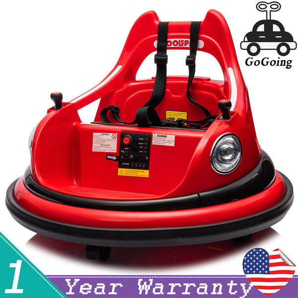 12V Ride-On Bumper Car for Kids with 2WD, Remote Control and 360° Spin, Ages 1.5-5