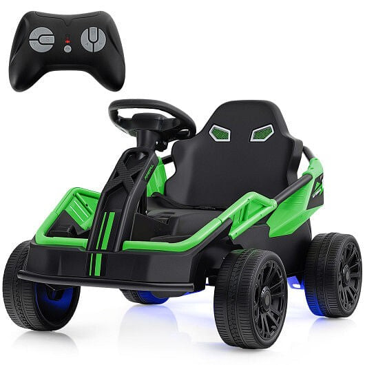 12V Electric Green UTV Ride-On Car with Remote Control and Built-In Music Gas Scooters 0