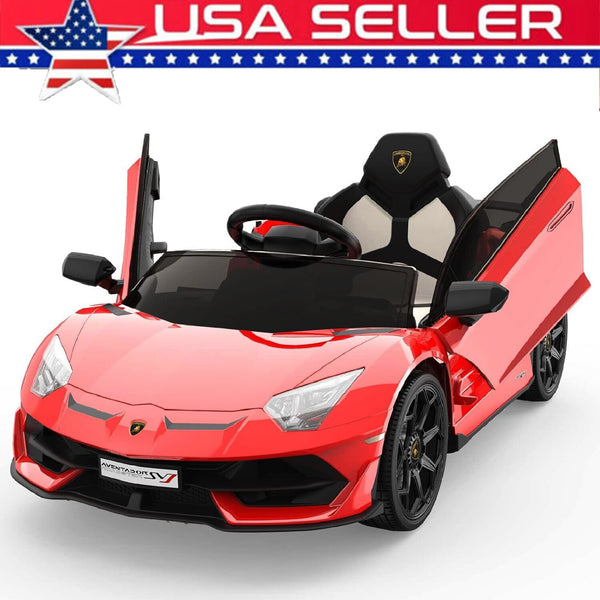 12V Kids Ride On Car Battery Powered Electric Vehicle with LED Lights and Remote Control