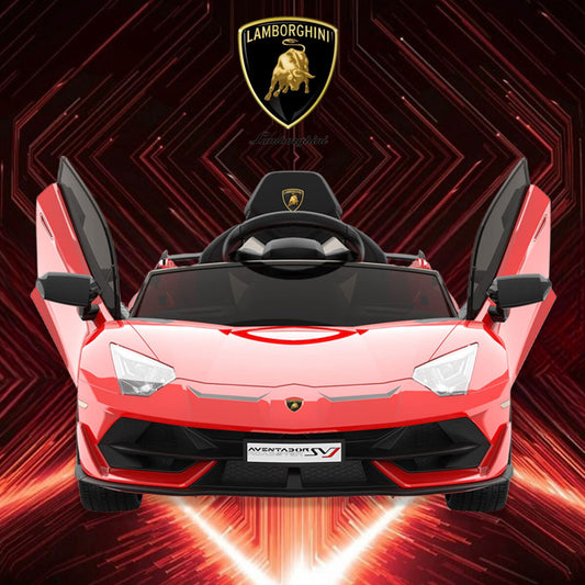 12V Electric Ride-On Car for Kids Licensed Lamborghini SVJ with Remote Control Gas Scooters 0