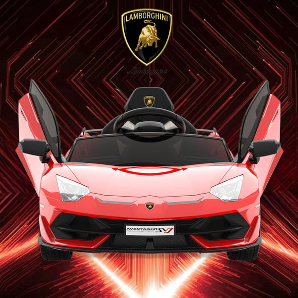 12V Electric Ride-On Car for Kids Licensed Lamborghini SVJ with Remote Control