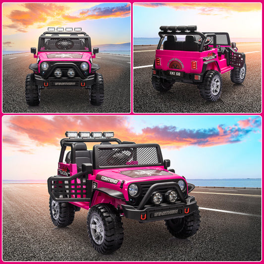 12V Electric Ride-On Jeep Truck with Remote Control for Kids and Toddlers Gas Scooters 0