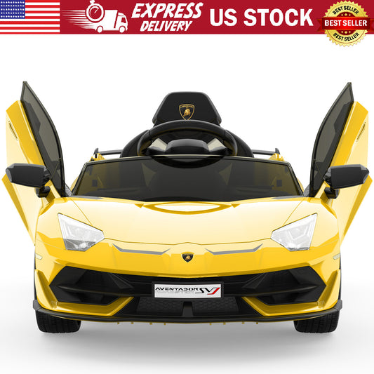12V Licensed Lamborghini Electric Ride-On Car Toy for Kids with Hydraulic Doors Gas Scooters 0