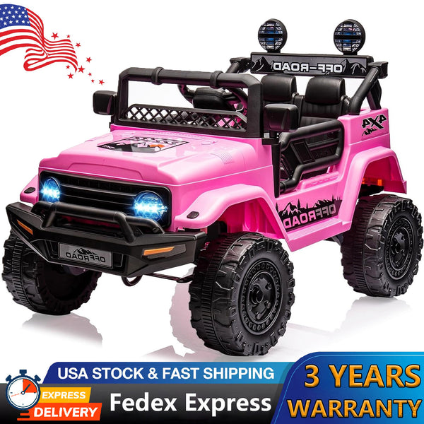 12V Electric Ride-On Truck for Kids with 3 Speed Settings
