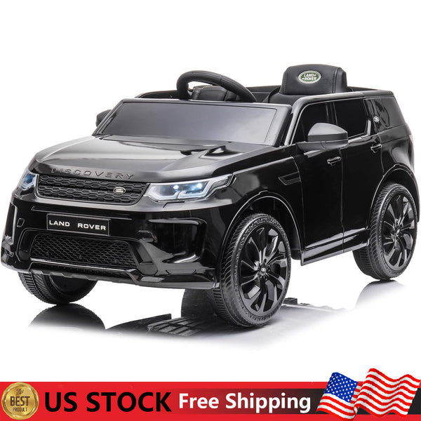 12V Battery-Powered Licensed Land Rover Electric Ride-On Truck for Kids