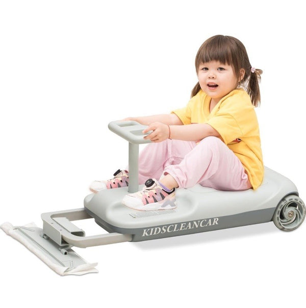 12V Ride-On Car with Cleaning Feature 3-in-1 Go-Kart and Soft Start