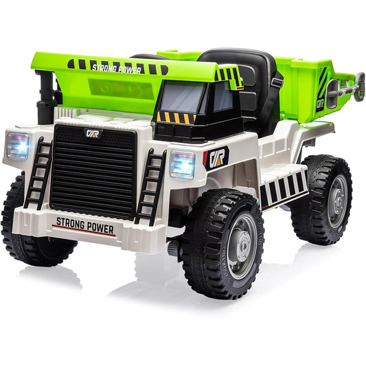 12V 4-Wheel Electric Ride-On Dump Truck with Battery-Powered Dump Bed Toy Car Gas Scooters Variant 0