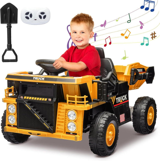 12V Electric Ride-On Dump Truck and Car Toy with Remote Control and Functional Dump Bed Gas Scooters Variant 0
