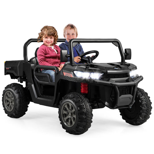 12V Ride-On Dump Truck with Dump Bed, Adjustable Safety Belt, and Lockable Doors Gas Scooters 0