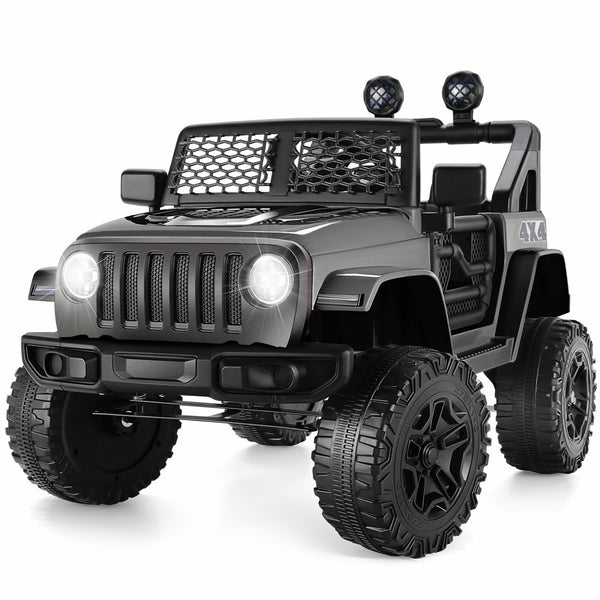 12V Electric Ride-On Power Wheel Truck Car for Kids 3-8 Years, 2-Seater Toy Vehicle