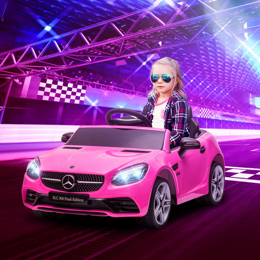 12V Pink Ride-On Toy Car for Kids with Remote Control Gas Scooters 0