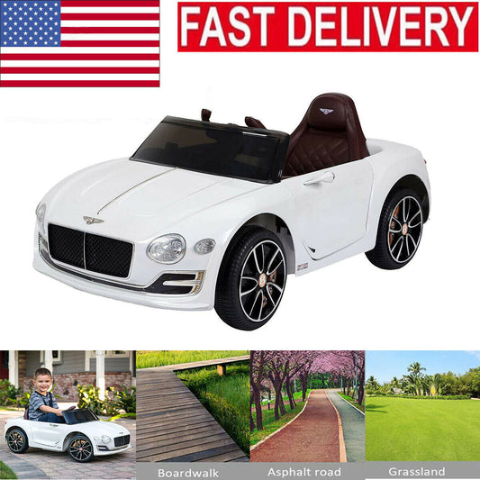 12V Kids Electric Ride-On Car with Remote Control, LED Lights, and MP3 Player, Bentley EXP12 Style Gas Scooters 0