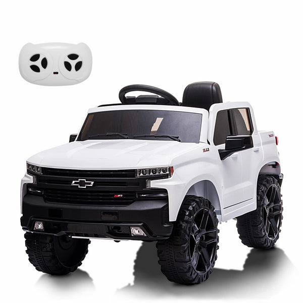 12V Licensed Chevrolet Silverado Electric Ride-On Truck for Kids Toy Vehicle