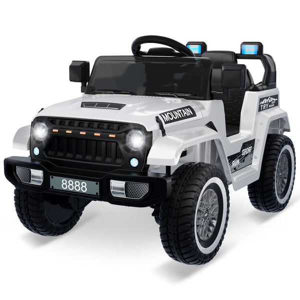 12V Kids Electric Ride-On Truck Car with Remote Control, LED Lights, and 2 Speeds