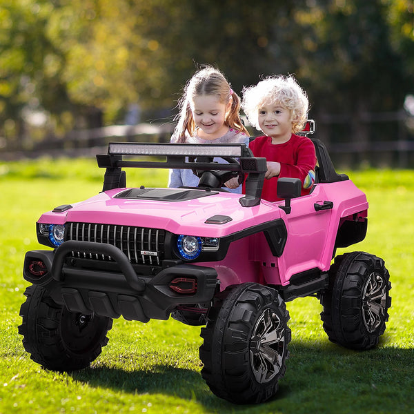 12V Battery-Powered 2-Seater Electric Ride-On Truck with Remote Control