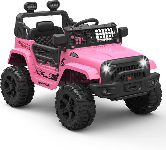 12V Electric Ride-On Truck and Car for Kids with Remote Control and LED Lights Gas Scooters 0