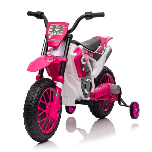 12V Electric Battery-Powered Kids Motorcycle Ride-On Toy with 2-Speed Settings Gas Scooters 0