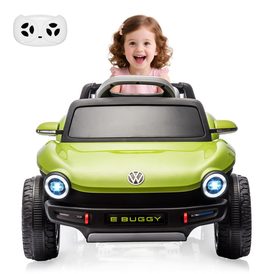 12V VW Beetle Kids Electric Ride-On Car with Remote Control, Lights, Music, and USB Port Gas Scooters 6