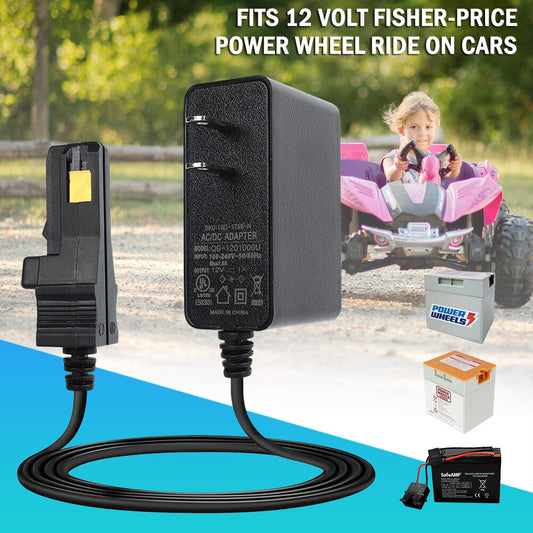 12V Grey Battery Charger Adapter for Power Wheels 00801-1460 Gas Scooters 0