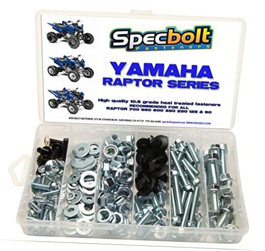 150-Piece Specbolt Bolt Kit for Yamaha Raptor 600 660 700 Maintenance Gas Scooters 0