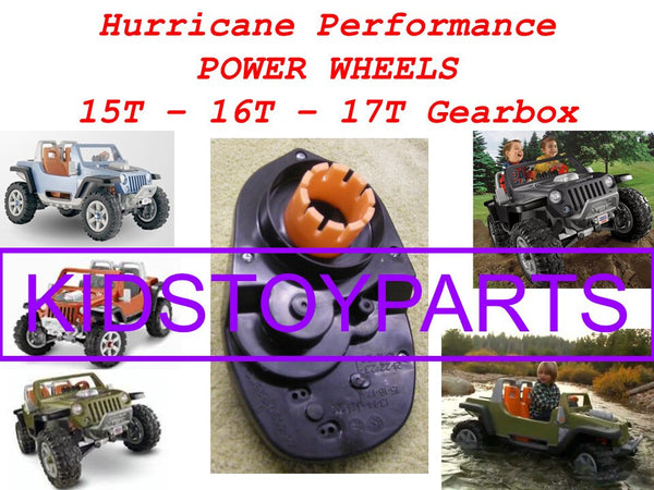 15t 16t 17t Solid Axle Gearbox Compatible with Power Wheels Silverado Gravedigger Arctic