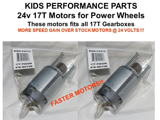 17T 24V High-Speed 7R Motor for Power Wheels Arctic Cat Gearboxes Gas Scooters 0