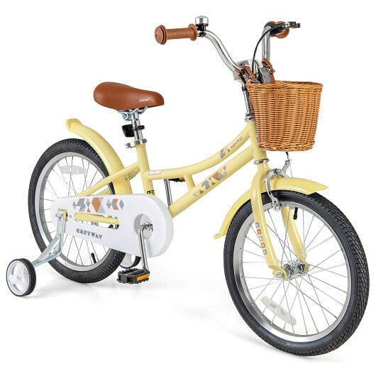 18 Inch Adjustable Kids Bicycle with Reflectors and Bell for Children Ages 4-8 Gas Scooters 0