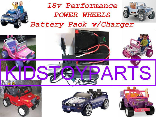 18 Volt 12V Battery and Charger for Power Wheels Quads Cars and Trucks with Cash Option Gas Scooters 0