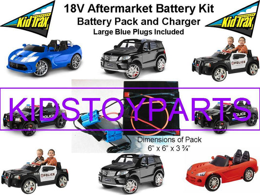 18V Voltage Upgrade Conversion Kit with Battery and Charger for 12V Kid Trax Cars and Trucks Gas Scooters 0