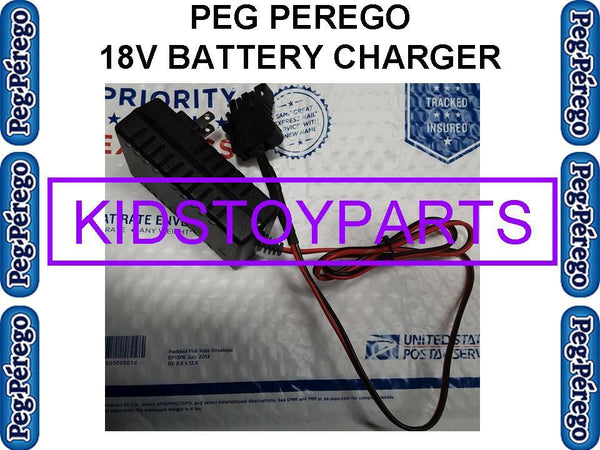 18V Lead Acid Charger for PEG Perego Cars, Trucks, Jeeps, Gators, Quads, and Runners