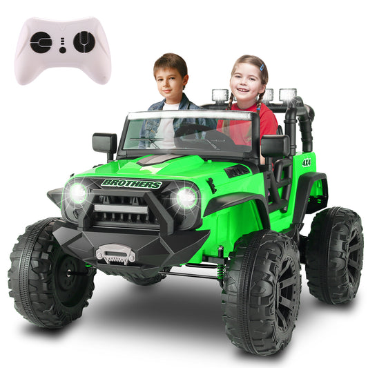 24V 2-Seater Electric Kids Ride-On Truck with 2x 200W Motors and Parent Remote Control Gas Scooters 0