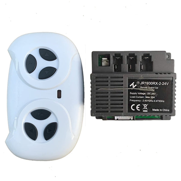 2.4G Bluetooth Remote Control and 2.4V Receiver Kit for Kids' Powered Vehicles