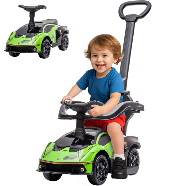 Ride-On Push Car Essenza SCV12 Licensed Toddler Sliding Manual Green