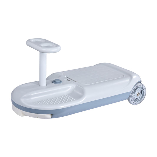 2-in-1 Toddler Electric Portable Ride-On Car with Built-In Cleaning Mop Gas Scooters 0
