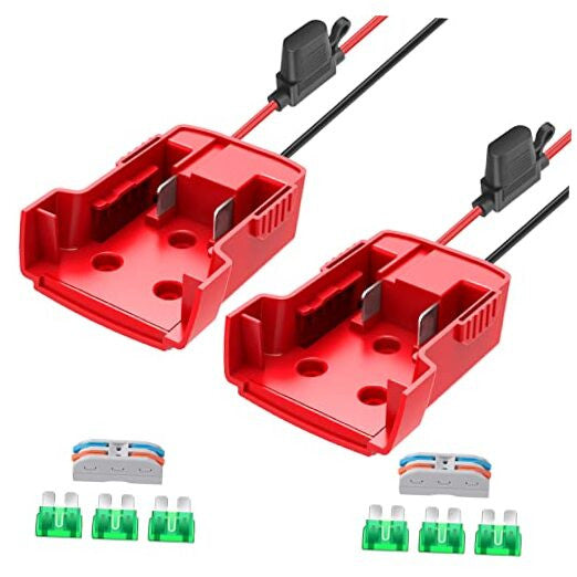 2-Pack 18V Power Wheel Battery Adapter for M18 Milwaukee Tools