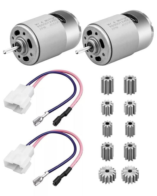 2 Pcs 12V RS550 Electric Motor 40000RPM High-Speed Drive Engine for Power Wheel Gas Scooters 0