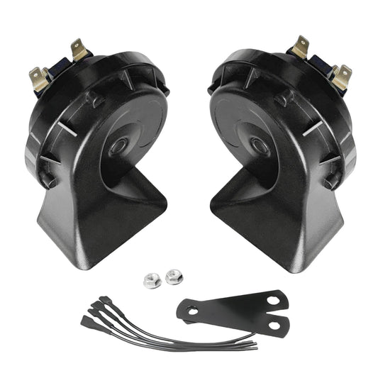 2 PCS 12V Super Loud Electric Snail Horn Kit Dual Tone Universal Air Horn Gas Scooters 0