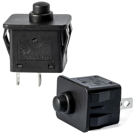 2 Pcs 12V 6V 2-Pin Plunger Type Power Wheel Foot Pedal Switch Gas Scooters 0