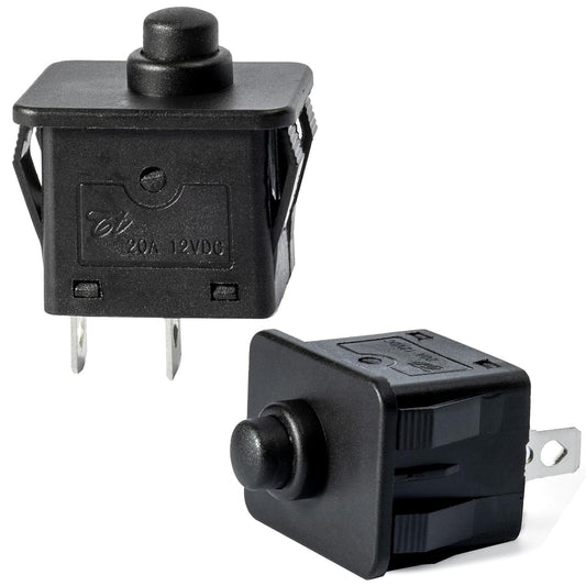 2 Pcs 6V 12V 2-Pin Plunger Type Power Wheel Foot Pedal Switch Accelerator Gas Scooters 0