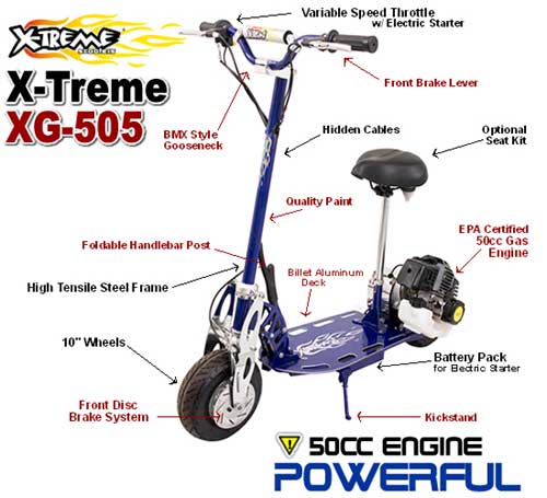Gas Scooter 50cc X-treme XG 505