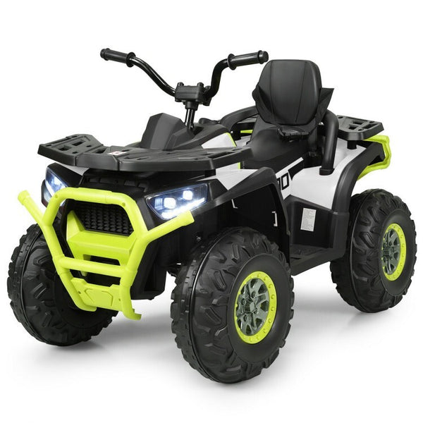 12V Battery-Powered Kids Electric Ride-On ATV with 2 Speeds and LED Lights