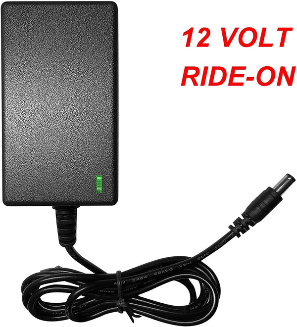 12-Volt Electric Battery Charger with Round Plug for Ride-On Toys