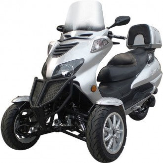 Sunny 150cc Three Wheel Trike Scooter Two Front Wheels Free Trunk - MC_D150TKB